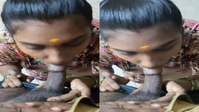 Unmarried girl sucking her sister husband cock